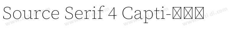 Source Serif 4 Capti字体转换